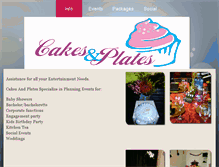 Tablet Screenshot of cakesandplates.com